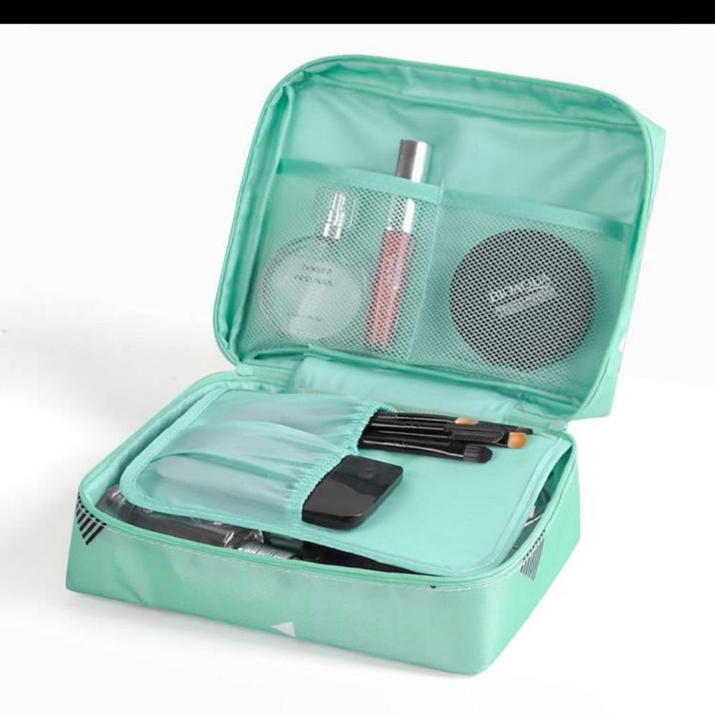 Pochette de maquillage et de cosmétiques, trousse de toilette Pour voyages تنزوت