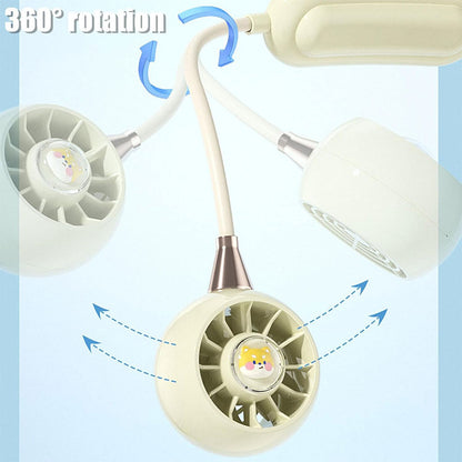 Ventilateur De Cou Rechargeable À 3 Vitesses DM68A – مروحة عنق تنزوت