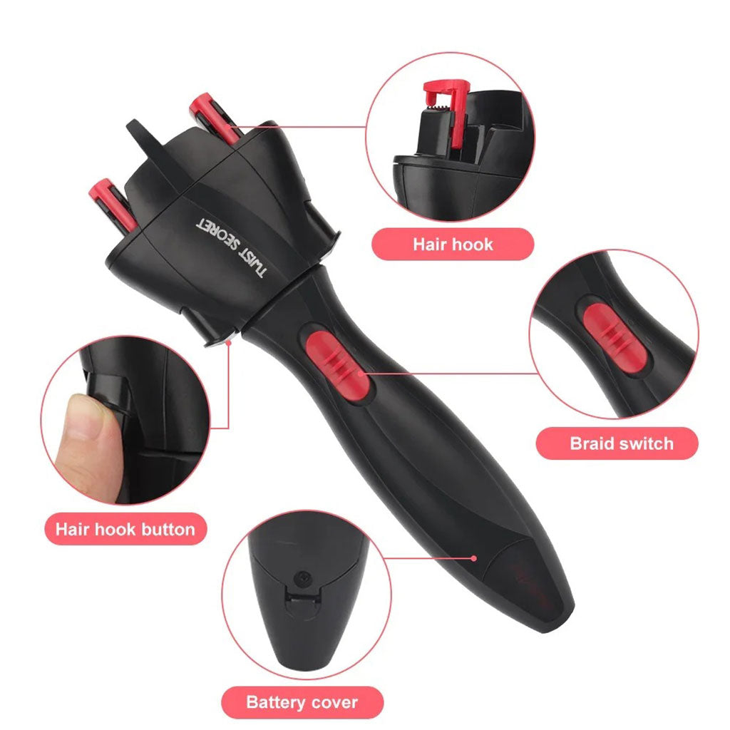 Appareil à tresser les cheveux automatique torsion rapide تنزوت