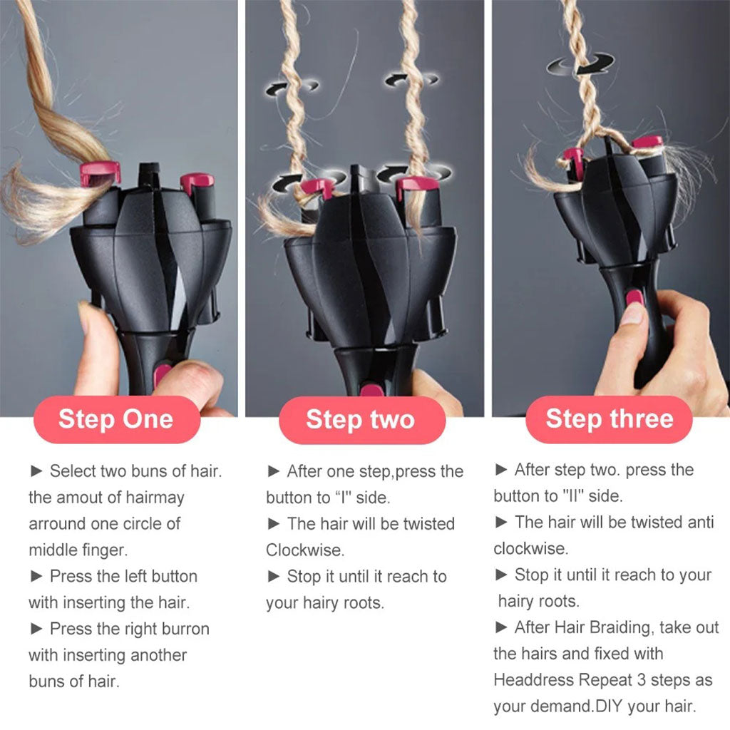 Appareil à tresser les cheveux automatique torsion rapide تنزوت