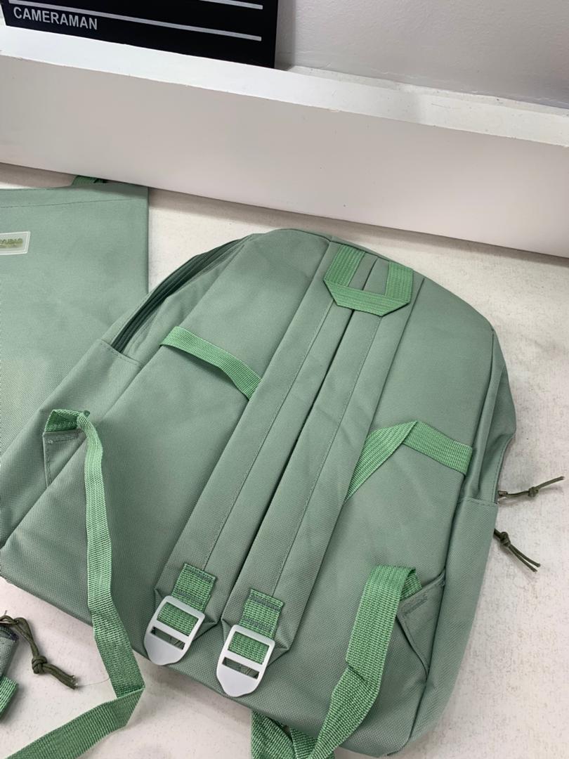 Ensemble de sacs d’école Kawai pour adolescents 4Pcs Guiyu V4 Vert – محفظة 4 قطع كاواي أخضر تنزوت