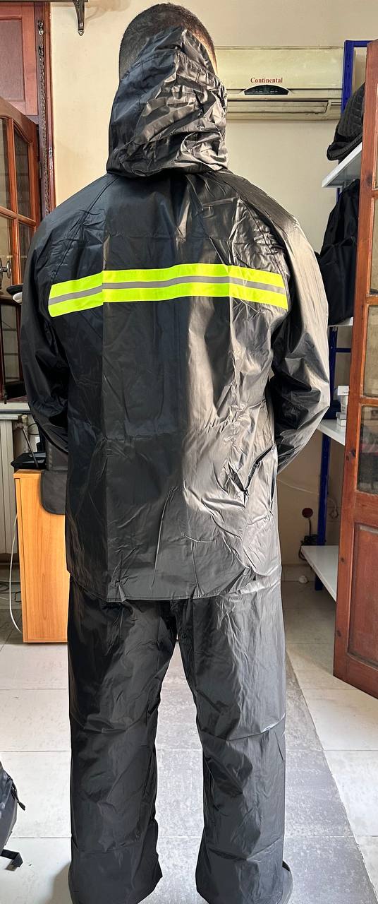 Ensemble De Pluie Imperméable Veste Et Pantalon avec Doublure Intérieure V2 – بدلة مقاومة للماء سميكة - تنزوت