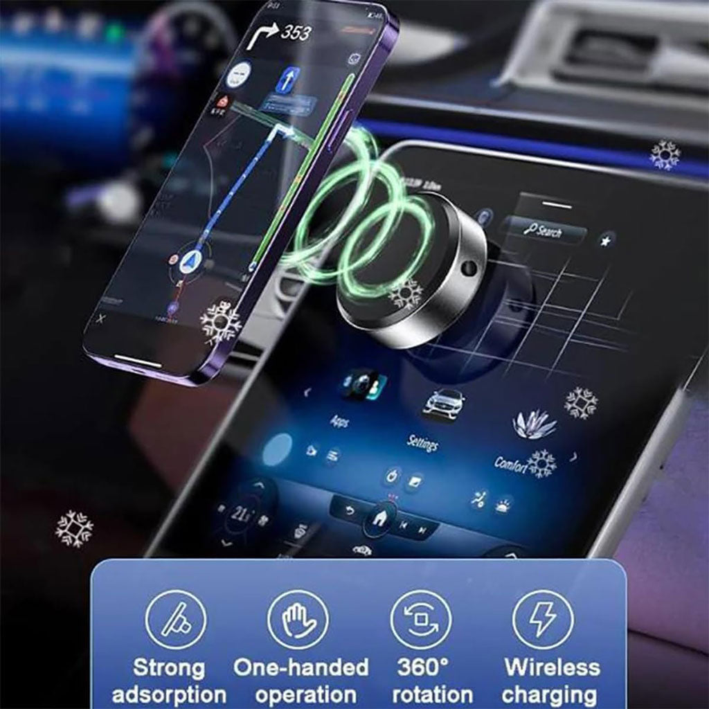 Support de téléphone double face ventouse électrique – حامل هواتف مغناطيسي - تنزوت