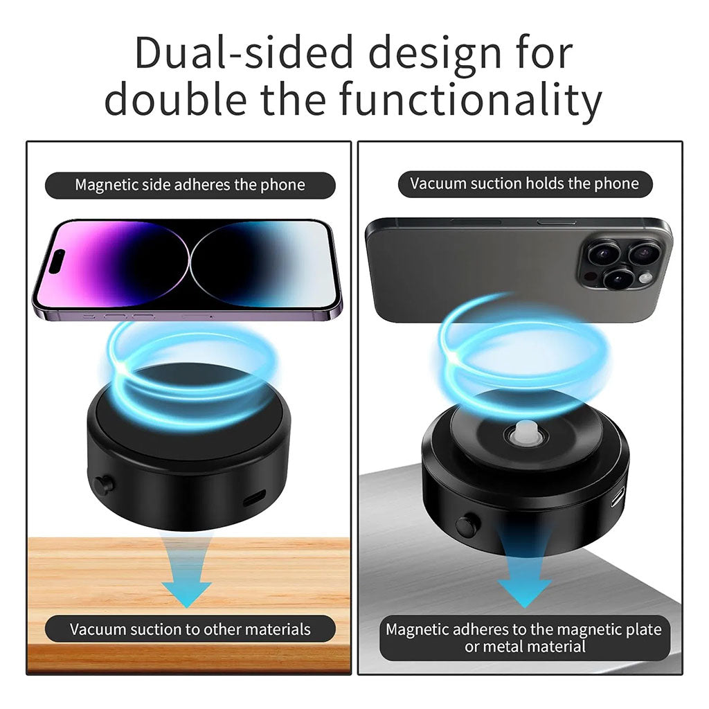 Support de téléphone double face ventouse électrique – حامل هواتف مغناطيسي - تنزوت
