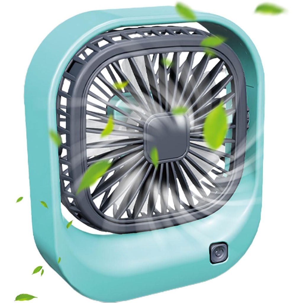 Mini ventilateur carré rechargeable par USB – مروحة مكتب قابلة للشحن تنزوت