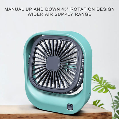 Mini ventilateur carré rechargeable par USB – مروحة مكتب قابلة للشحن تنزوت