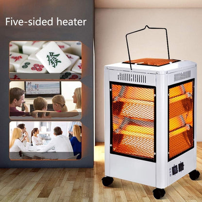 Chauffage Electrique et Gril 360 Degrés Eco Faible Consommation 5 façades 2000 W تنزوت
