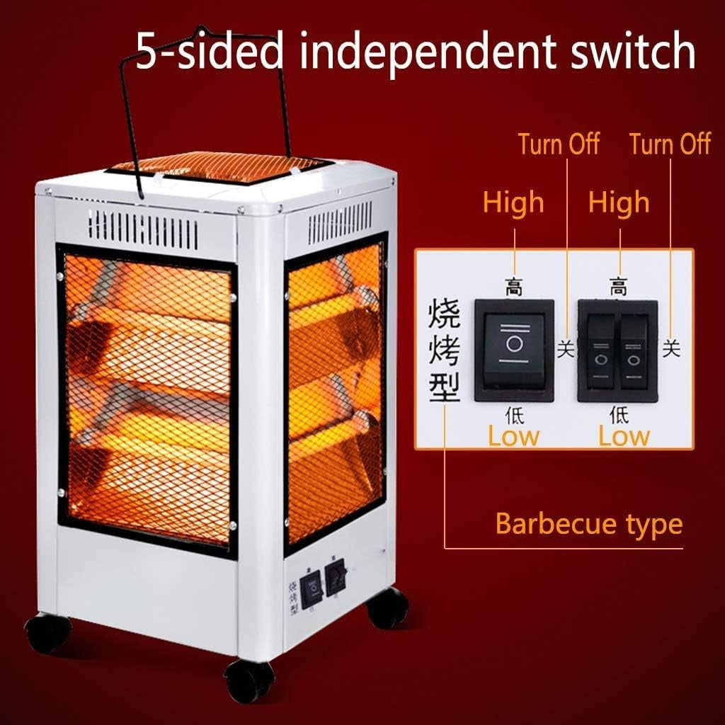 Chauffage Electrique et Gril 360 Degrés Eco Faible Consommation 5 façades 2000 W تنزوت