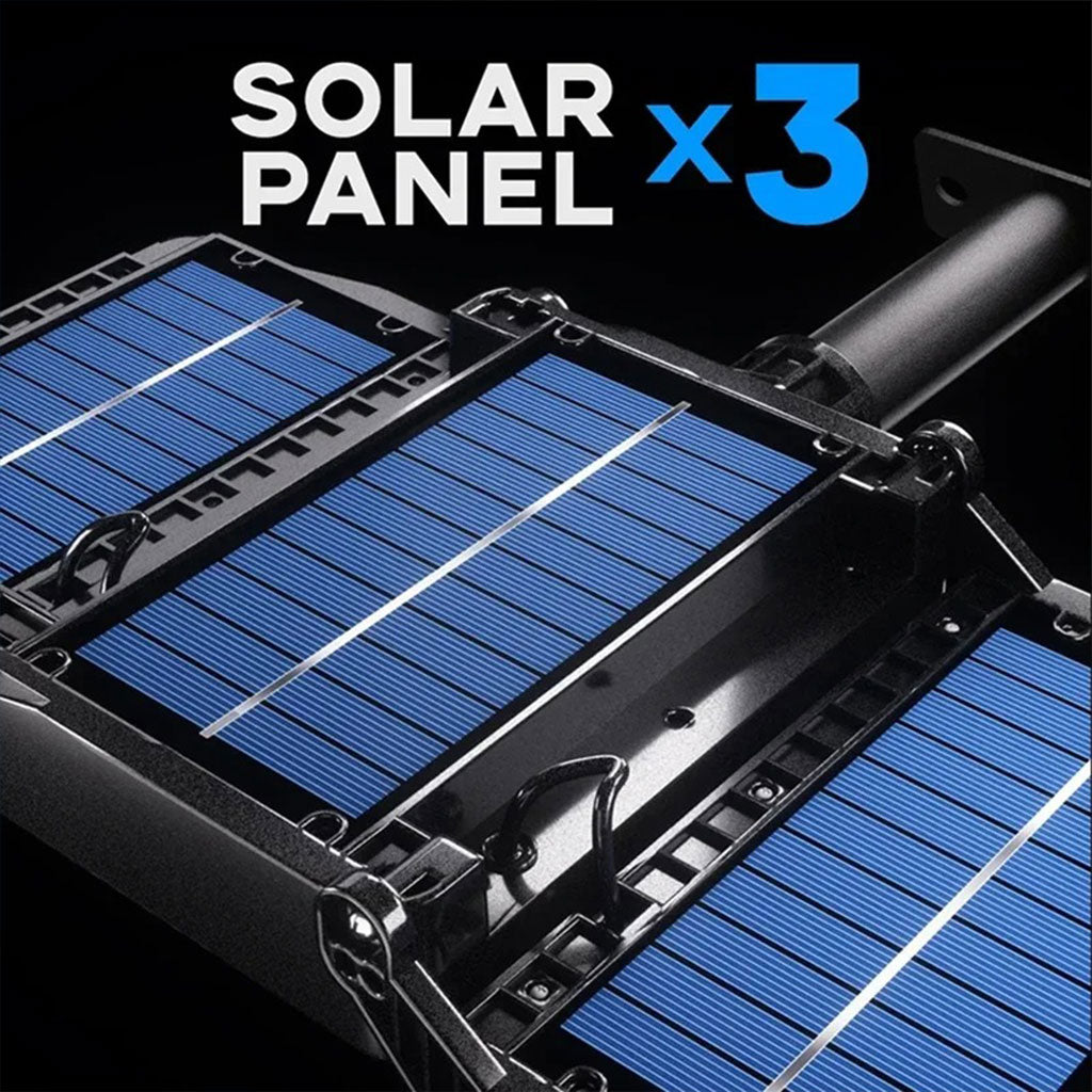Lampes Solaires Extérieure Super lumineuse avec 3 Panneaux 800LED et Télécommande – مصباح خارجي بالطاقة الشمسية مع يد تحكم تنزوت
