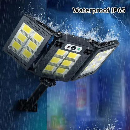Lampes Solaires Extérieure Super lumineuse avec 3 Panneaux 800LED et Télécommande – مصباح خارجي بالطاقة الشمسية مع يد تحكم تنزوت