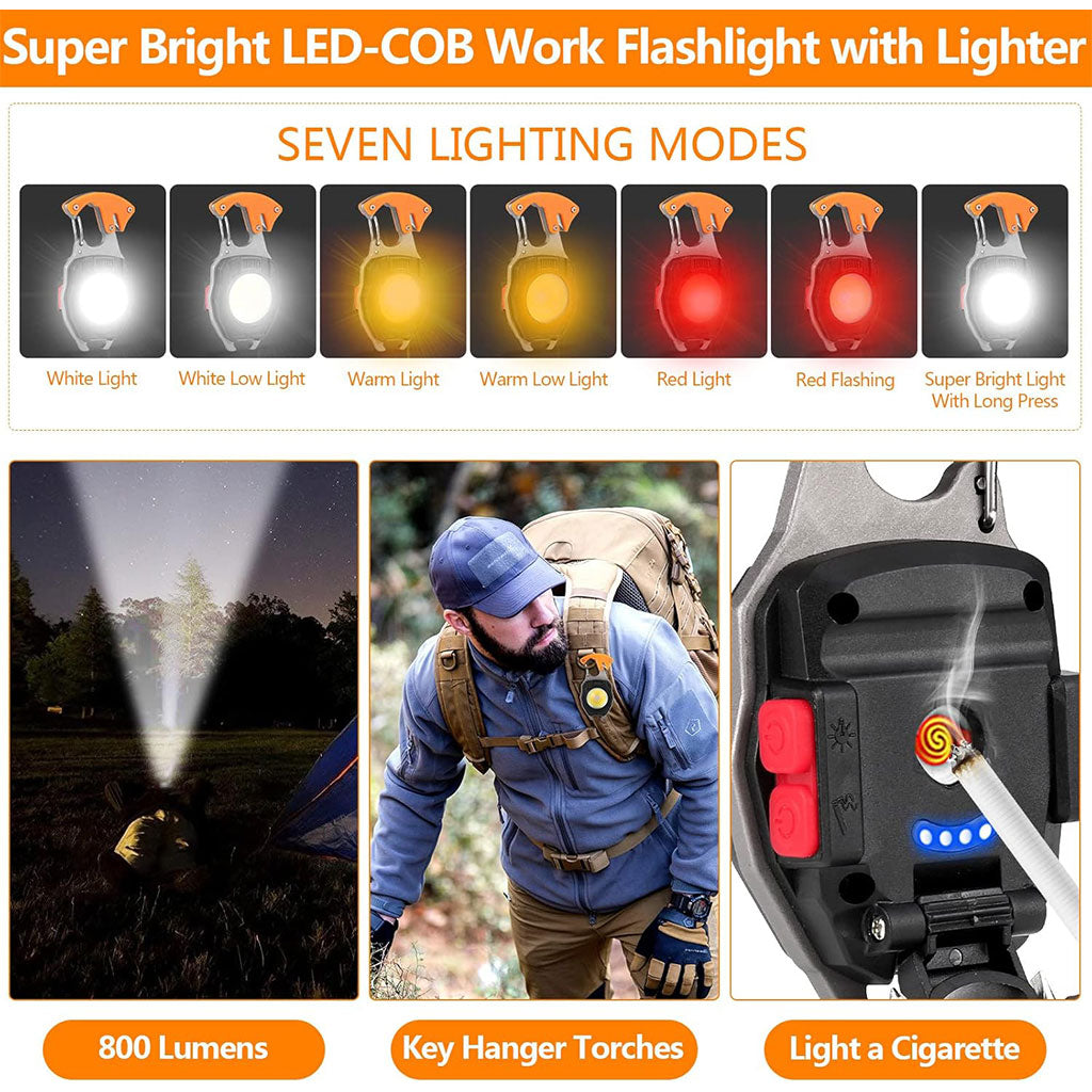 Mini Lampe LED Portable Rechargeable 8en1 – مصباح متعدد الإستعمالات تنزوت