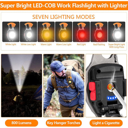 Mini Lampe LED Portable Rechargeable 8en1 – مصباح متعدد الإستعمالات تنزوت