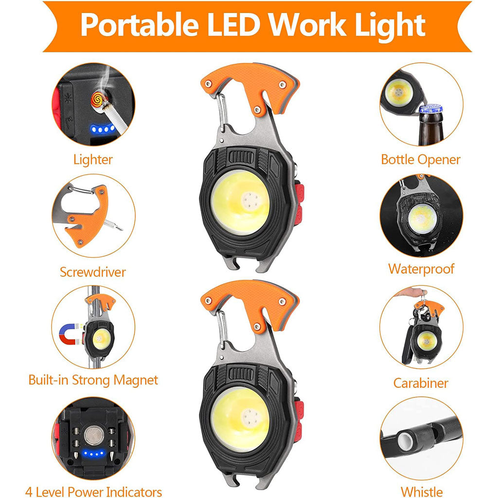 Mini Lampe LED Portable Rechargeable 8en1 – مصباح متعدد الإستعمالات تنزوت