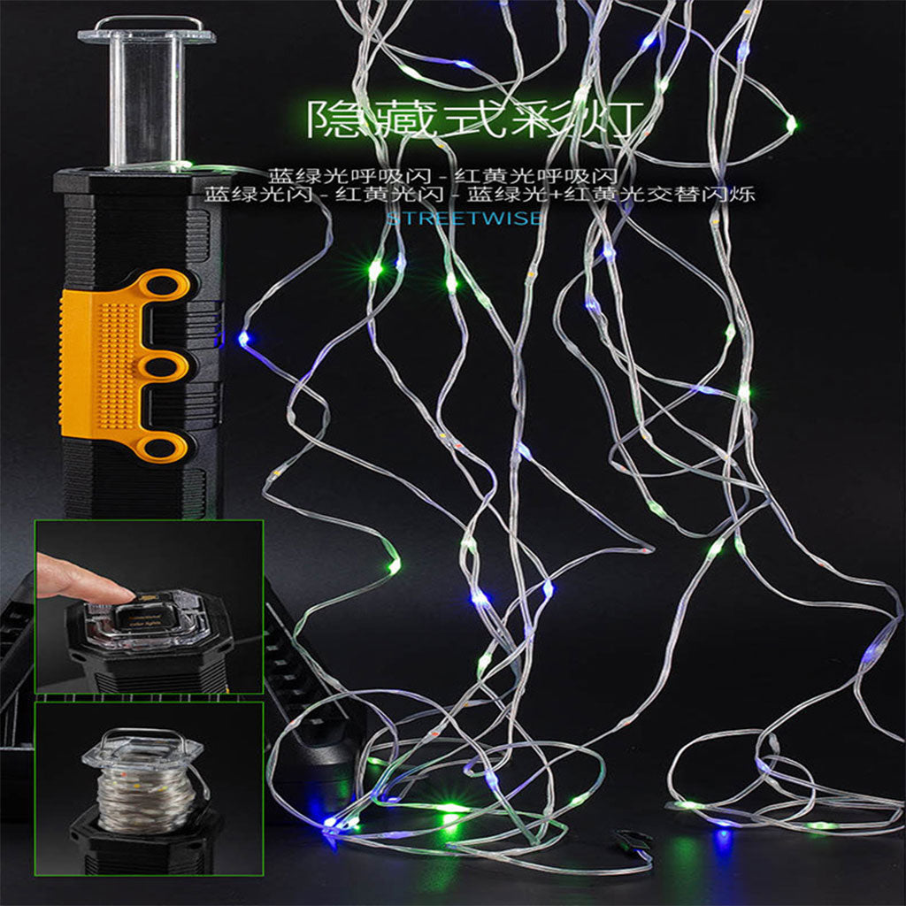 Torche LED et Power Bank avec Guirlande RGB 10m – مصباح طورش عالي السطوع تنزوت
