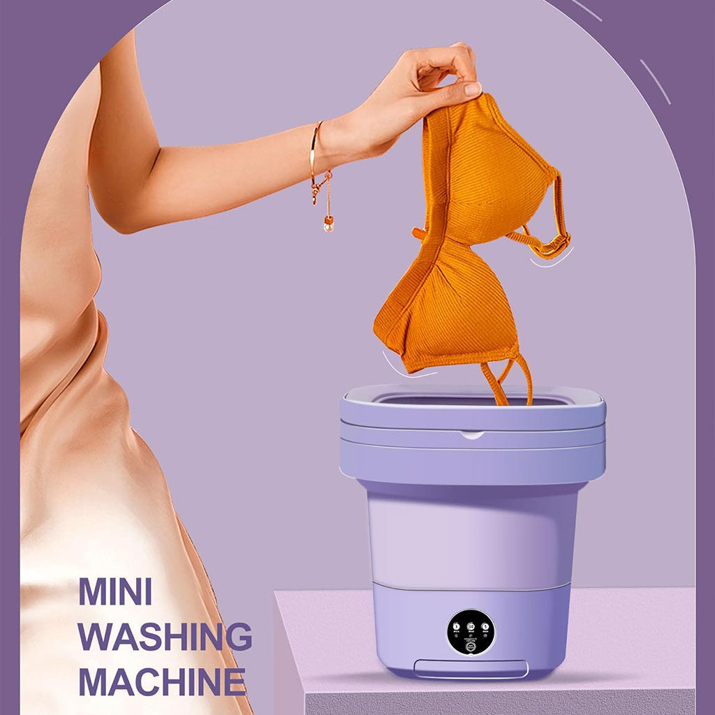Mini Machine à Laver Pliable et Portable 3 Modes avec Fonction Déshydratation – غسالة ملابس محمولة تنزوت