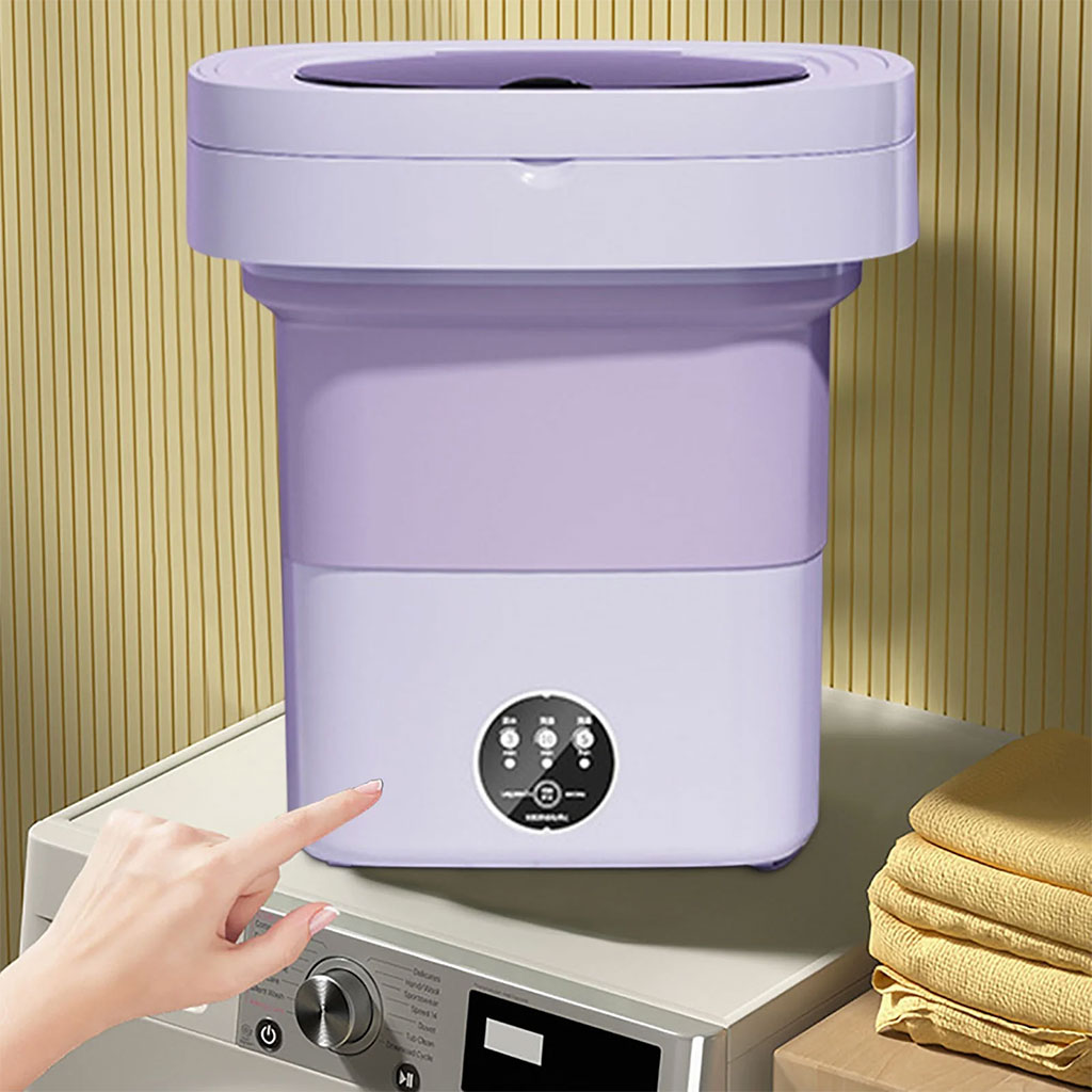 Mini Machine à Laver Pliable et Portable 3 Modes avec Fonction Déshydratation – غسالة ملابس محمولة تنزوت