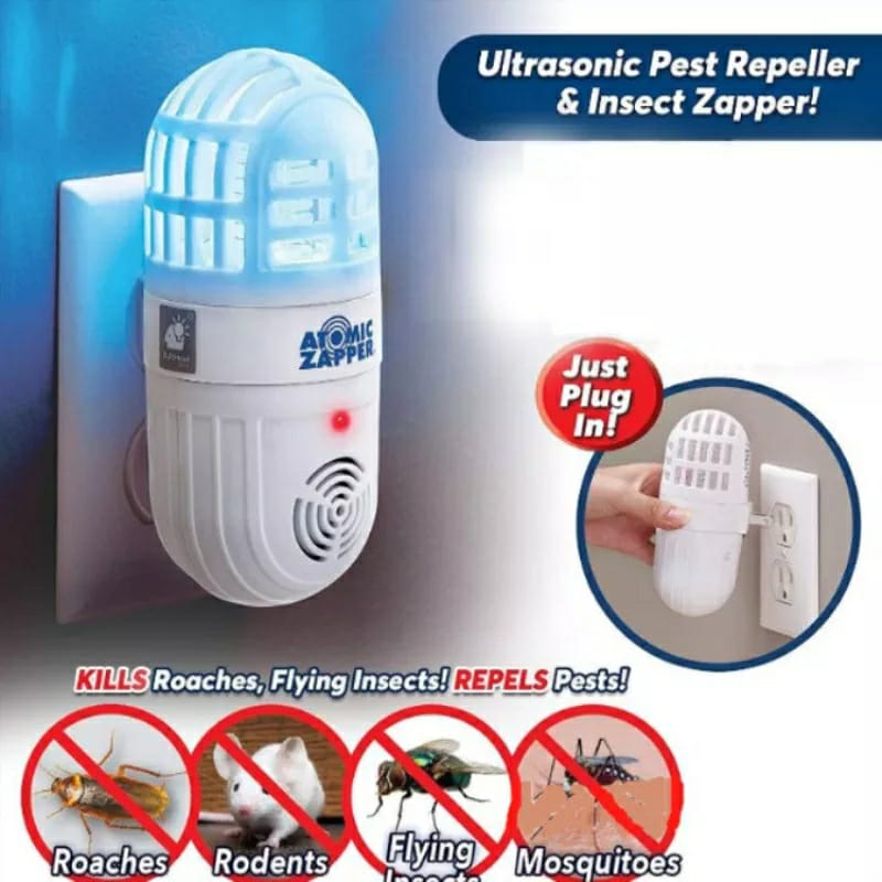 Répulsif antiparasitaire ultrasonique 2en1 et zapper d’insectes تنزوت