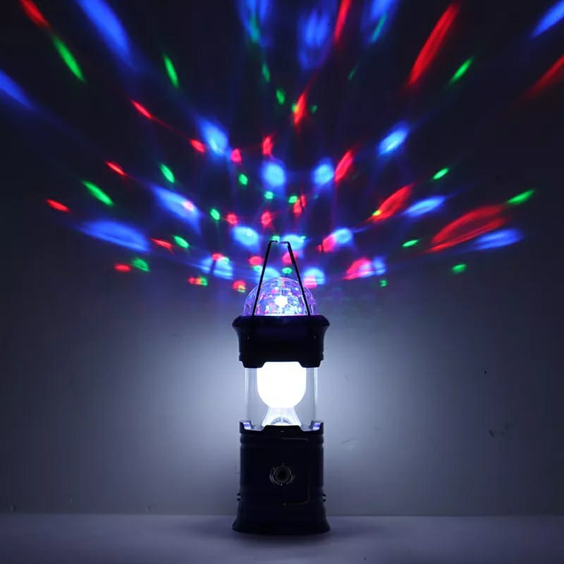 Camping light lantern 3IN1 multi-fonction Rechargeable lamp ,torch ,disco ball rotatif تنزوت