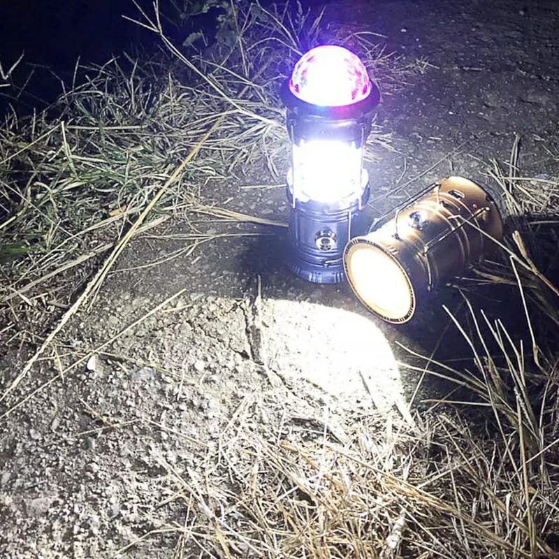 Camping light lantern 3IN1 multi-fonction Rechargeable lamp ,torch ,disco ball rotatif تنزوت