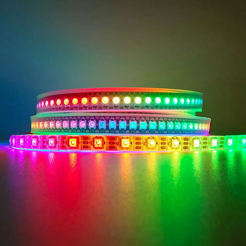 5M Bandes LED RGB 12V pour éclairage intérieur et extérieur تنزوت