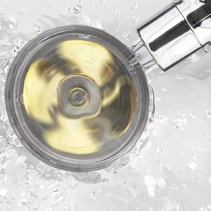 Pommeau de Douche avec Ventilateur Économie pour Salle de Bains Débit 360 Degrés Rotation تنزوت
