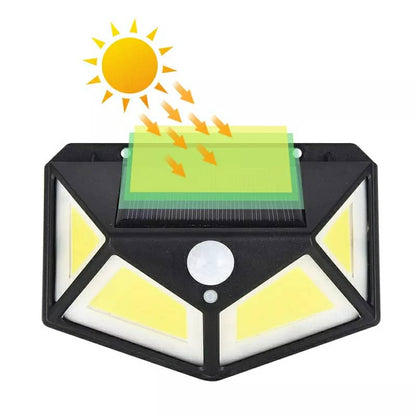 Lampe solaire d'extérieur à 158 LED avec détecteur de mouvement imperméable 3 modes d'éclairage idéal pour un jardin - تنزوت