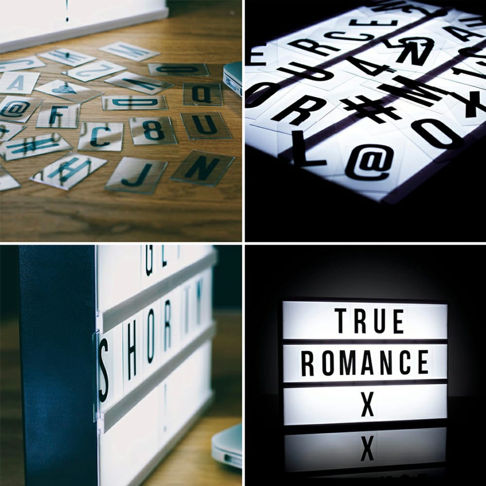 LED MESSAGE LIGHT BOX -Noir et Blanc تنزوت