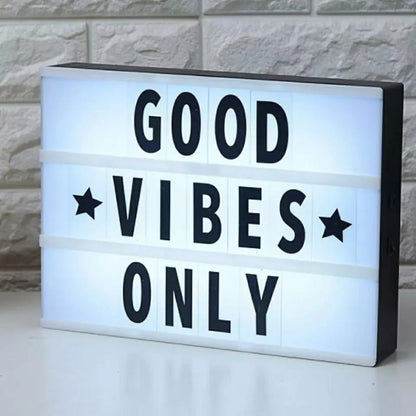 LED MESSAGE LIGHT BOX -Noir et Blanc تنزوت