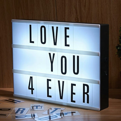 LED MESSAGE LIGHT BOX -Noir et Blanc تنزوت