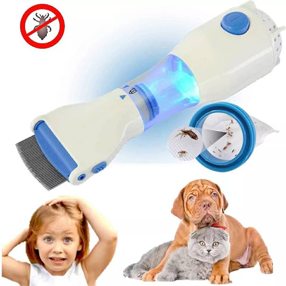Comb Peigne Anti-Poux Électrique &amp; Nettoyeur Cheveux - تنزوت