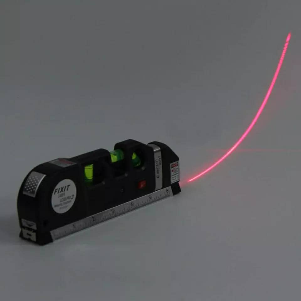 Niveau Laser 4en1 Fixit Level pro 3 Outil de musure Polyvalent Ruban De 8 Pieds تنزوت