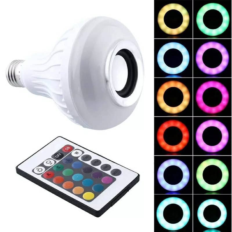 Ampoule Bluetooth Avec Haut-Parleur Rgb Télécommande SansFil - تنزوت