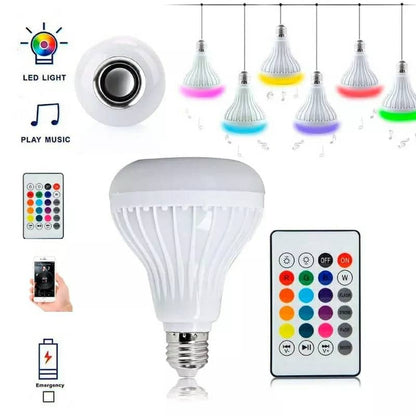 Ampoule Bluetooth Avec Haut-Parleur Rgb Télécommande SansFil - تنزوت