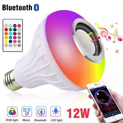 Ampoule Bluetooth Avec Haut-Parleur Rgb Télécommande SansFil - تنزوت