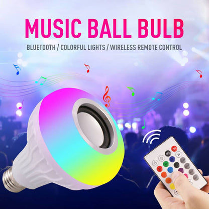 Ampoule Bluetooth Avec Haut-Parleur Rgb Télécommande SansFil - تنزوت