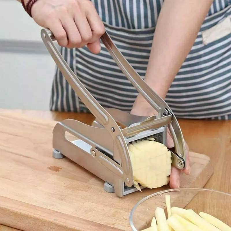 Coupe-frites manuel en acier inoxydable تنزوت