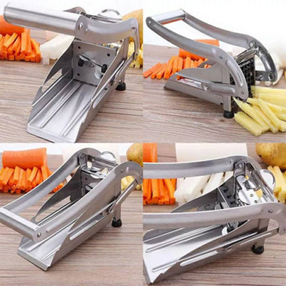 Coupe-frites manuel en acier inoxydable تنزوت