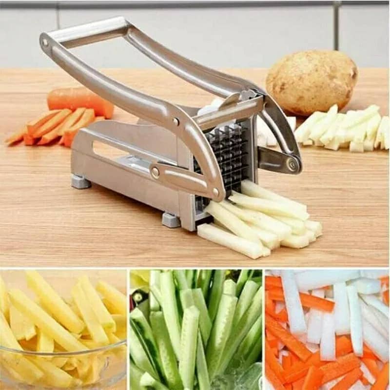 Coupe-frites manuel en acier inoxydable تنزوت