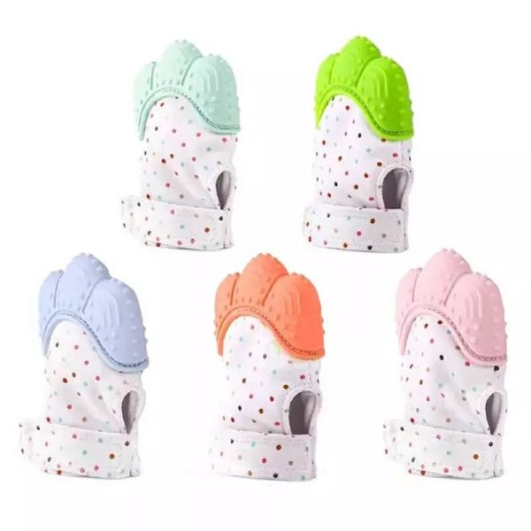 Anneau de dentition en Silicone pour bébé, sans BPA, doux, succion des doigts, تنزوت