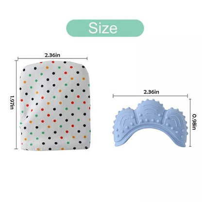 Anneau de dentition en Silicone pour bébé, sans BPA, doux, succion des doigts, تنزوت