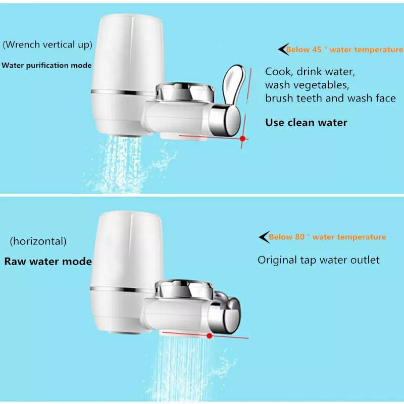 Robinet Filtre à eau cuisine, pour l'élimination de la rouille et des bactéries Le Chlore Et Les Matières Organiques تنزوت