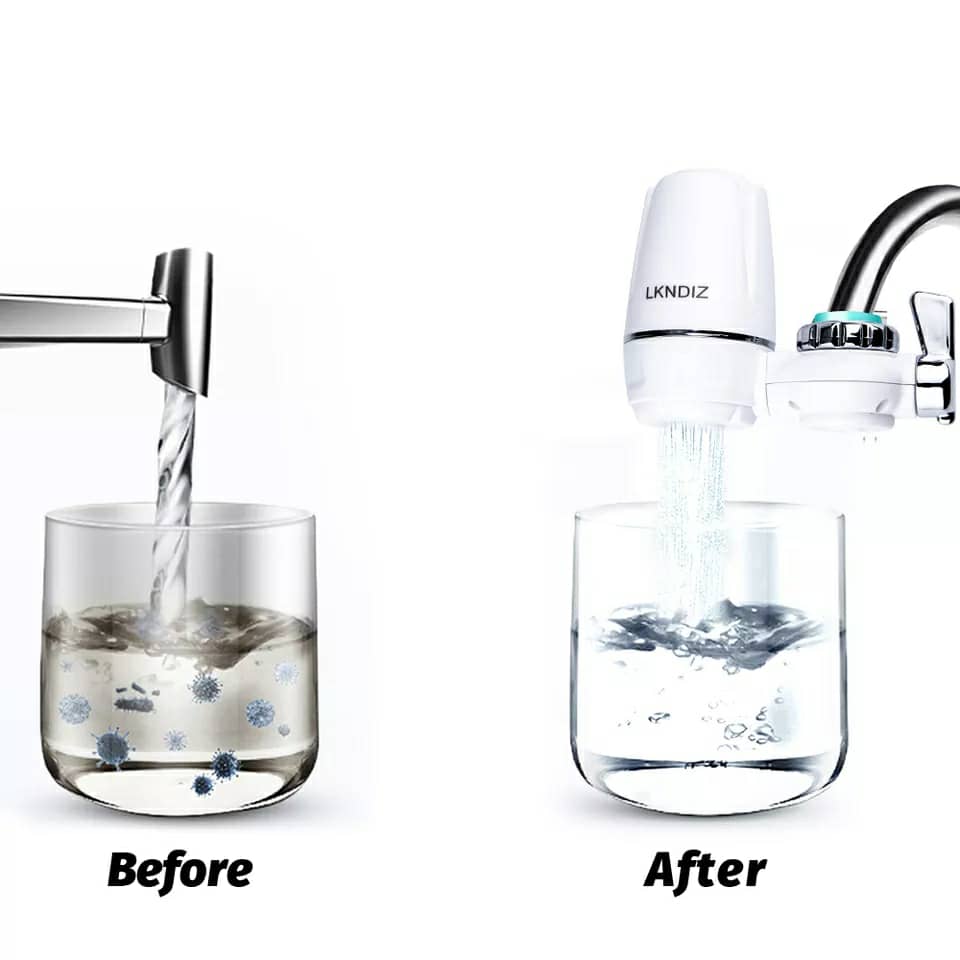 Robinet Filtre à eau cuisine, pour l'élimination de la rouille et des bactéries Le Chlore Et Les Matières Organiques تنزوت
