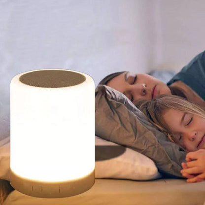 Haut-parleur Bluetooth + veilleuse tactile LED colorée /AUX / TF CART/USB - تنزوت