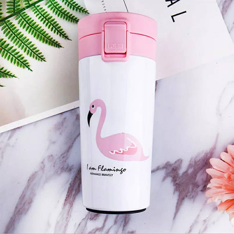 Flamingo Thermos pour tasses à café de 380ML en acier inoxydable تنزوت