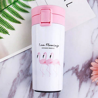 Flamingo Thermos pour tasses à café de 380ML en acier inoxydable تنزوت