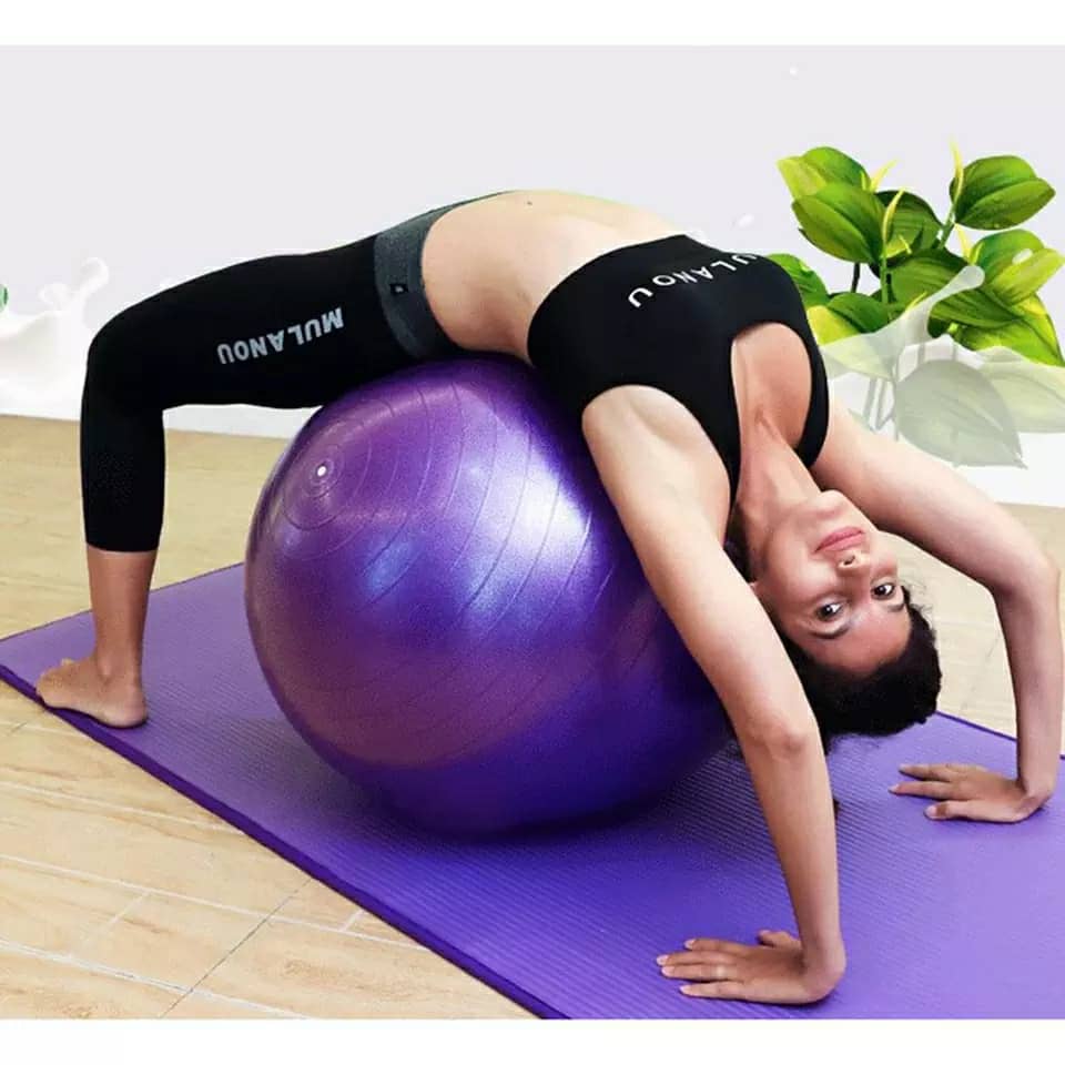 Balle de Yoga suisse ,Stretches, équilibre, résistance à la tension, gymnastique,fitness a la maison