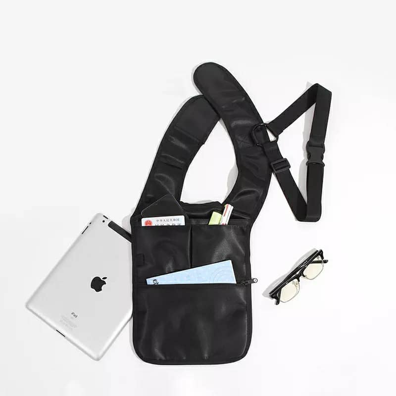 Sacoche sous-bras Anti-vol Multi-Poche Design Élégant Pour Voyage Quotidien تنزوت