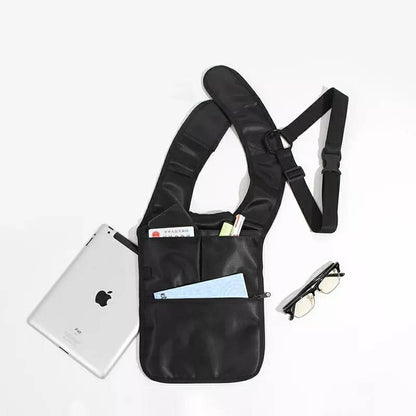 Sacoche sous-bras Anti-vol Multi-Poche Design Élégant Pour Voyage Quotidien تنزوت