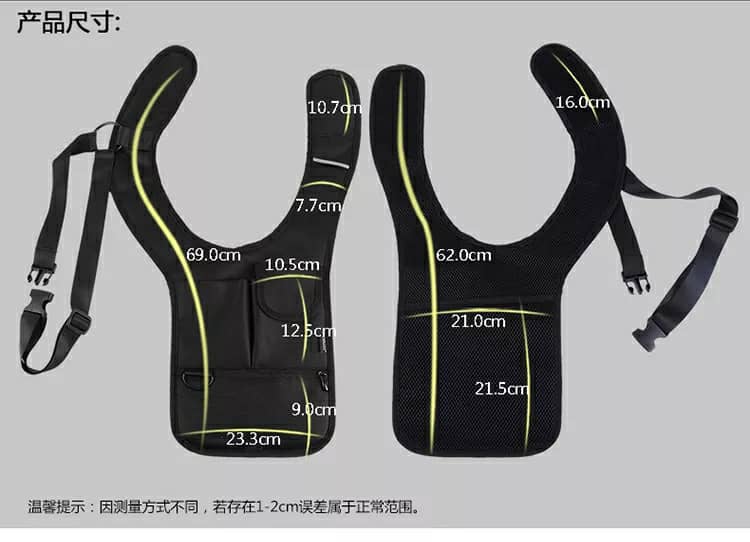 Sacoche sous-bras Anti-vol Multi-Poche Design Élégant Pour Voyage Quotidien تنزوت