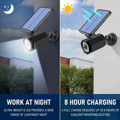 Projecteur mural à energie solaire en forme de camera Avec Détecteur De Mouvement et détecteur jour/nuit - تنزوت